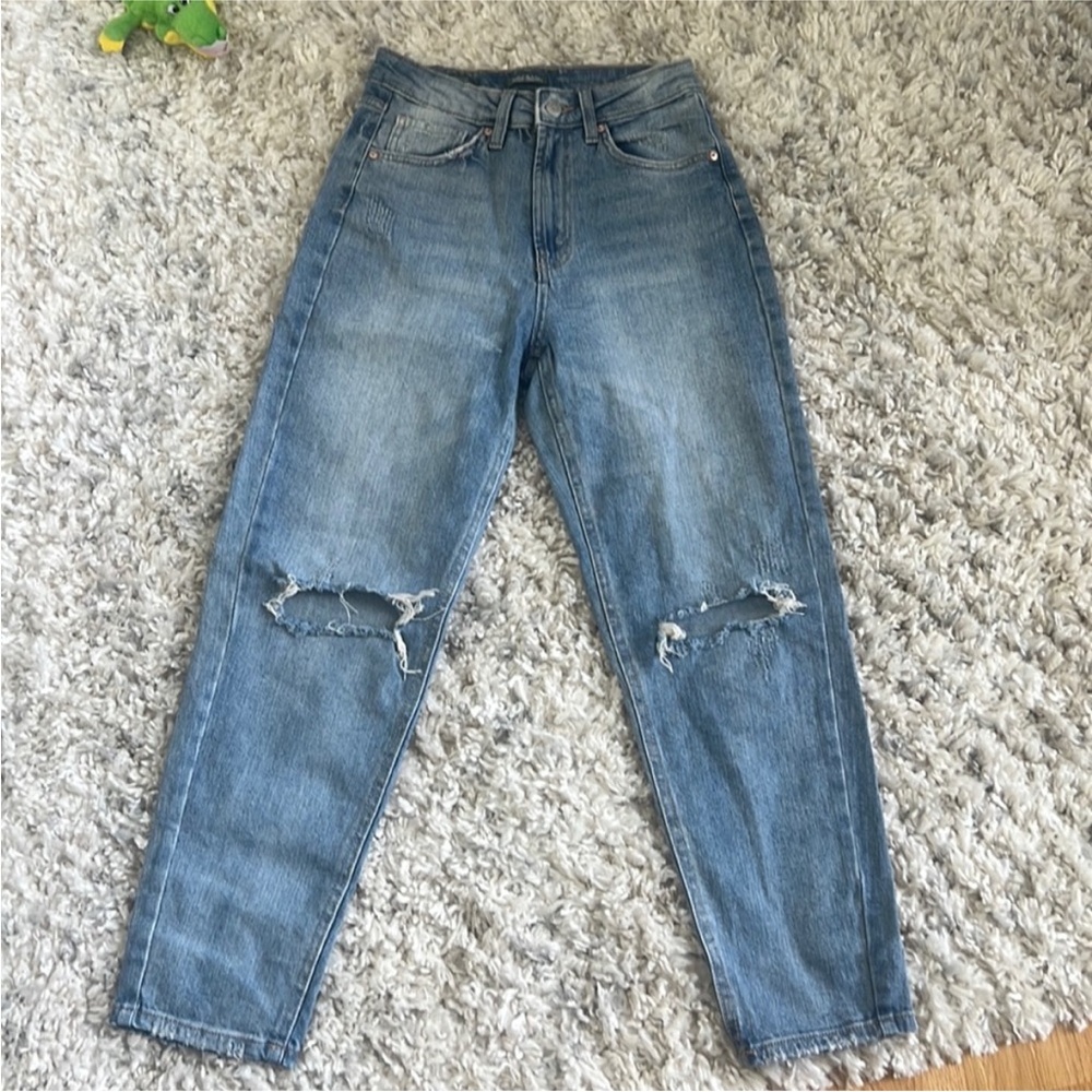 Wild Fable High Rise Distressed Mom Jeans